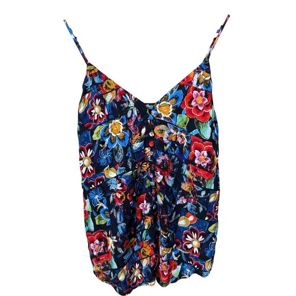 Fifteen Twenty Camisole Floral Sleeveless Spaghetti Straps Top Size XS - Picture 1 of 6